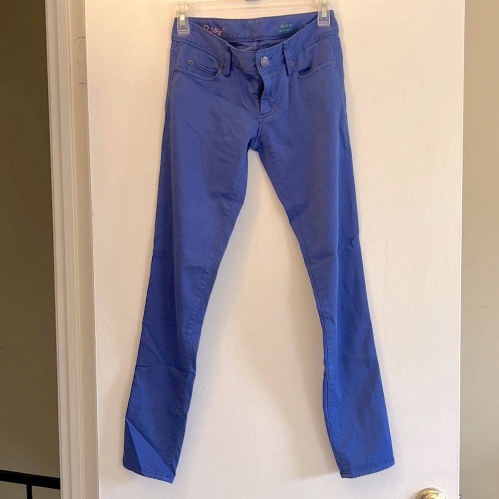 Lilly Pulitzer cotton pants, skinny leg, size 0